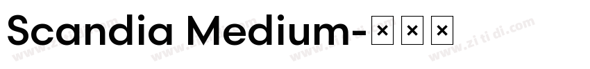 Scandia Medium字体转换
